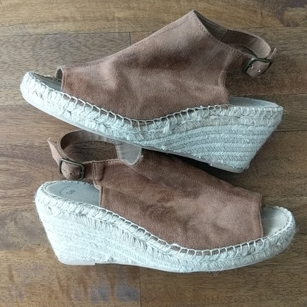 Gap Suede Espadrilles Peep